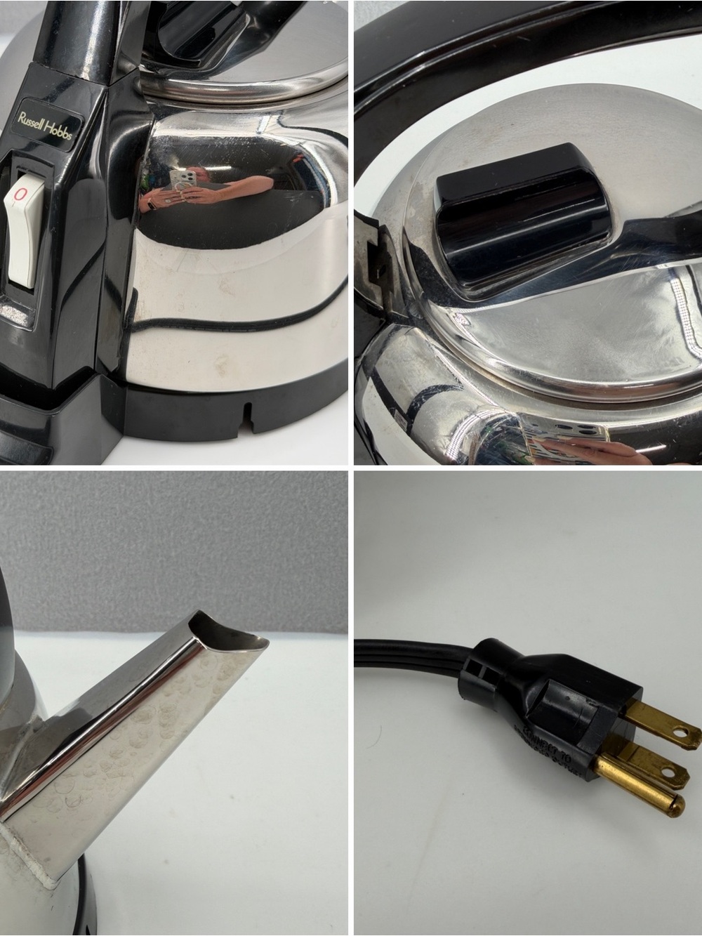 Russell Hobbs 1.7 L Electric Kettle C3026 Chrome Stainless Great Britain TESTED - Picture 5 of 16